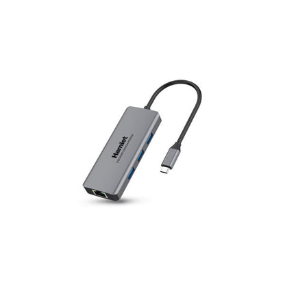 Hamlet HDKC-PD200A replicatore di porte e docking station per notebook Cablato USB 3.2 Gen 1 (3.1 Gen 1) Type-C Grigio [HDKC-PD200A]