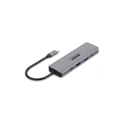 Hamlet HDKC-PD200U replicatore di porte e docking station per notebook Cablato USB 3.2 Gen 1 (3.1 Gen 1) Type-C Grigio [HDKC-PD200U]