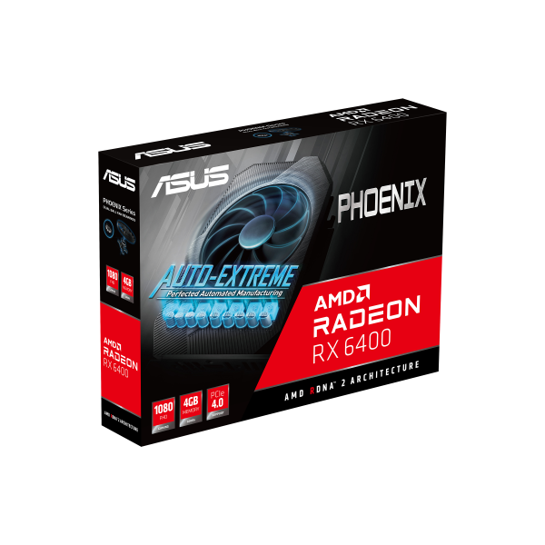 ASUS VGA RADEON RX 6400, PH-RX6400-4G, 4GB GDDR6, HDMI/DP, 90YV0H91-M0NA00 [PH-RX6400-4G]