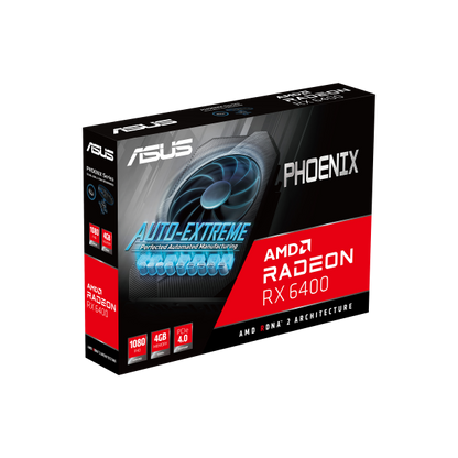 ASUS VGA RADEON RX 6400, PH-RX6400-4G, 4GB GDDR6, HDMI/DP, 90YV0H91-M0NA00 [PH-RX6400-4G]