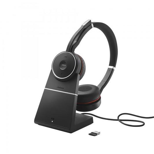 Jabra Evolve 75+ SE UC - Stereo Headset - With charging stand [7599-848-199]