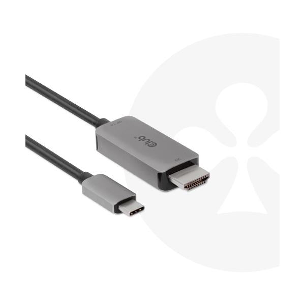 CLUB3D CAVO USB Gen2 TYPE-C TO HDMI 4K120Hz 8K60Hz HDR10 CON DSC1.2 M/M 3m/9.84ft [CAC-1587]