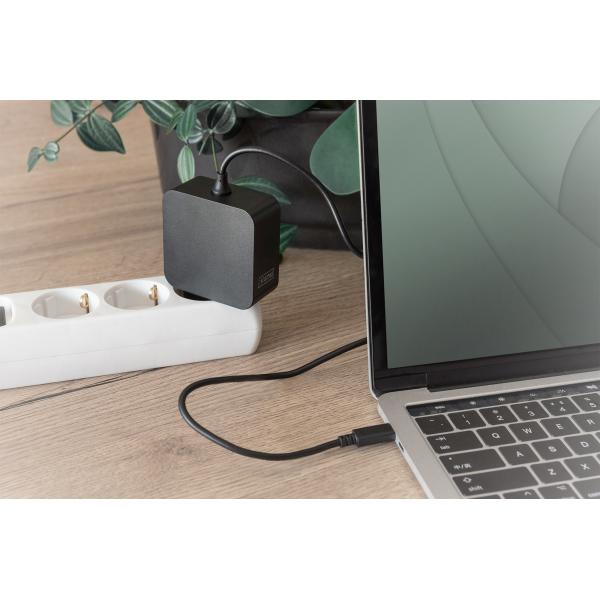 Digitus Notebook charger - 1.2 M - USB-C - 65W - Black [DA-10071]