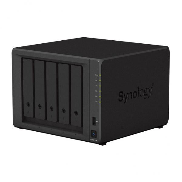 SYNOLOGY NAS TOWER 5BAY 2.5/3.5 SSD/HDD SATA, AMD J4125 4CORE 2.0 GHZ, 4GB DDR4, 2XGIG [DS1522+]