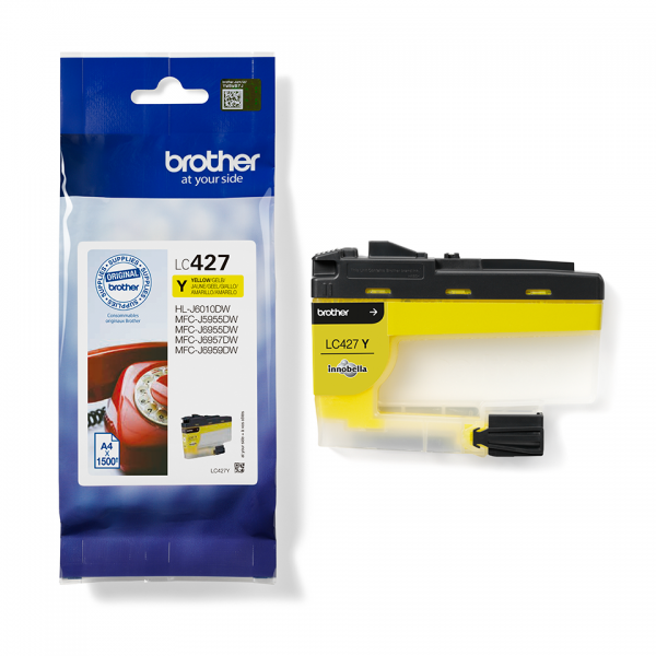 Brother LC427Y cartucho de tinta 1ud Original Amarillo [LC427Y]