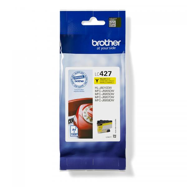 Brother LC427Y cartucho de tinta 1ud Original Amarillo [LC427Y]