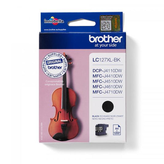 BROTHER CART INK NERO XL 1200PG PER MFC-J4510DW/J4610DW [LC127XLBK]