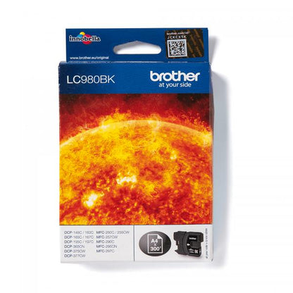 Brother LC980BK cartucho de tinta 1ud Original Negro [LC980BK]