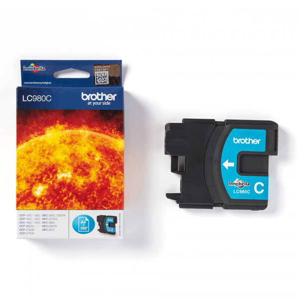 Brother LC980C cartuccia d'inchiostro 1 pz Originale Ciano [LC980C]