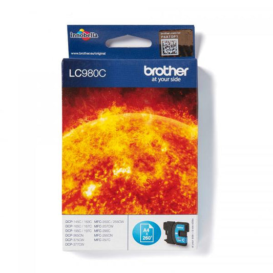 Brother LC980C cartuccia d'inchiostro 1 pz Originale Ciano [LC980C]