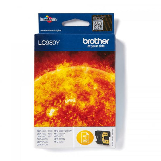 Brother LC980Y cartuccia d'inchiostro 1 pz Originale Giallo [LC980Y]