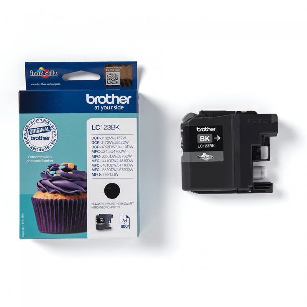 Brother LC123BK cartucho de tinta 1ud Original Negro [LC123BK]