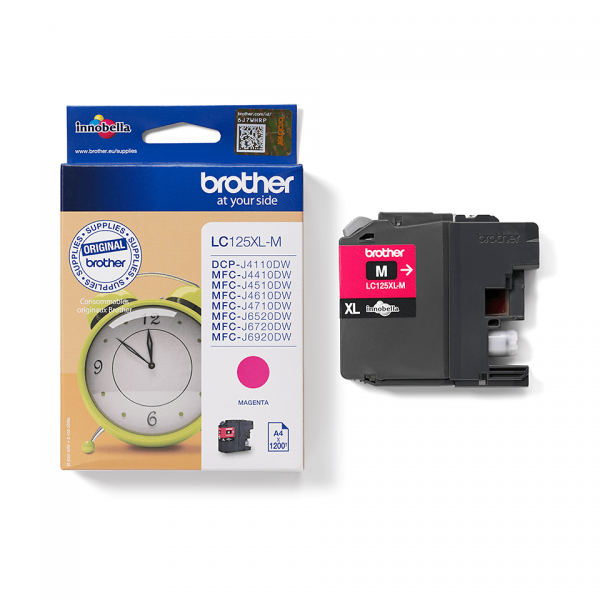 Brother LC125XLM cartuccia d'inchiostro 1 pz Originale Magenta [LC125XLM]