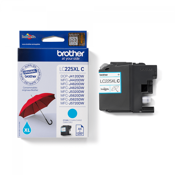 Brother LC225XLC Cartuccia originale inkjet XL - ciano [LC225XLC]