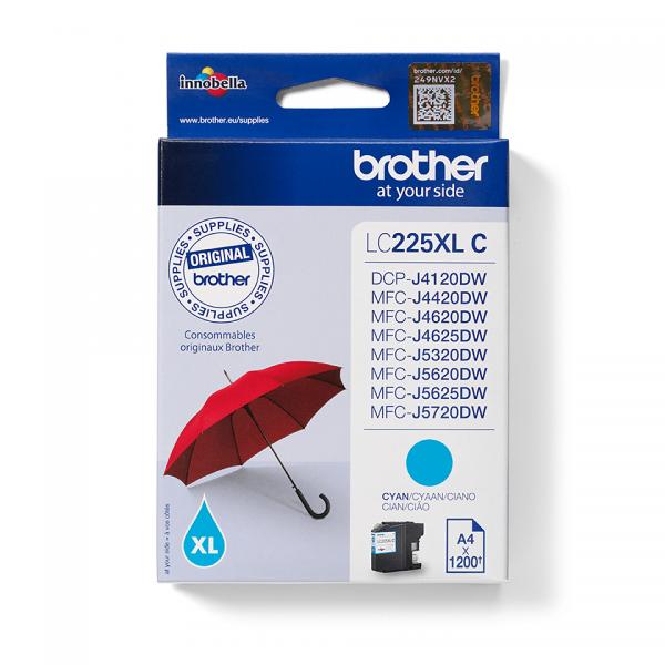 Brother LC225XLC Cartuccia originale inkjet XL - ciano [LC225XLC]