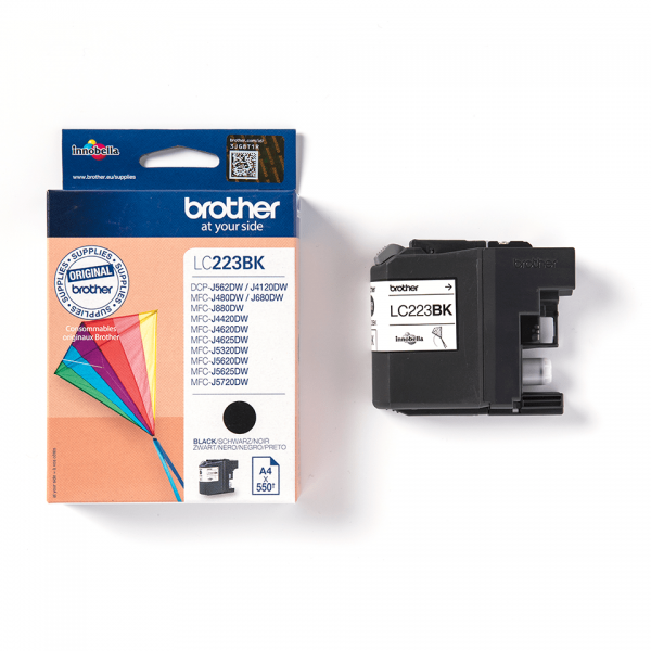 Brother LC-223BK cartuccia d'inchiostro 1 pz Originale Nero [LC223BK]