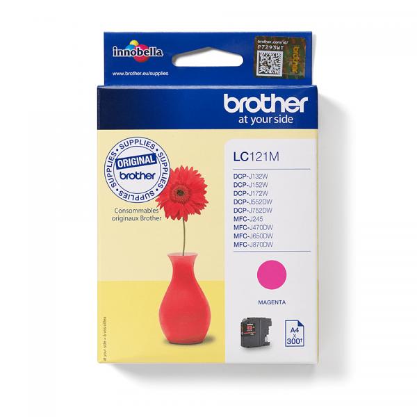 Brother LC121M cartuccia d'inchiostro 1 pz Originale Magenta [LC121M]