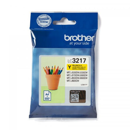 BROTHER CART INK GIALLO PER MFC-J5330DW/5730DW 550PAG SERIE LC-32 [LC3217Y]