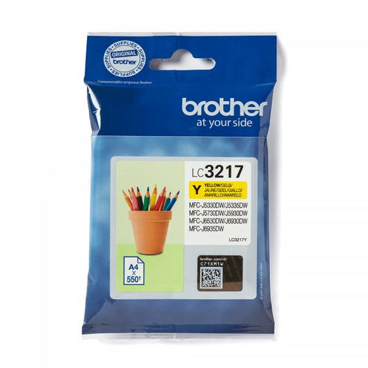 BROTHER CART INK GIALLO PER MFC-J5330DW/5730DW 550PAG SERIE LC-32 [LC3217Y]