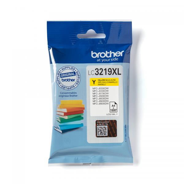 Brother LC3219XLY cartucho de tinta 1ud Original Amarillo [LC3219XLY]