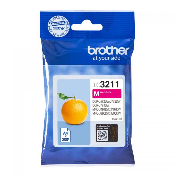 Brother LC3211M cartucho de tinta 1ud Original Magenta [LC3211M]