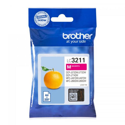 Brother LC3211M cartucho de tinta 1ud Original Magenta [LC3211M]