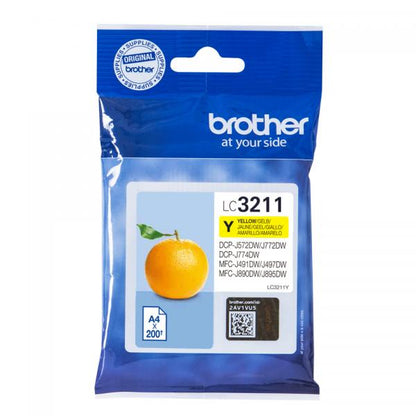 Brother LC3211Y cartuccia d'inchiostro 1 pz Originale Giallo [LC3211Y]