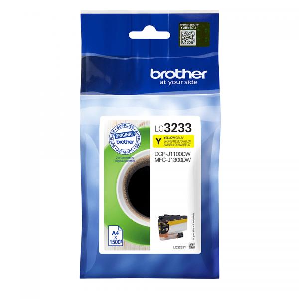 Brother LC3233Y cartucho de tinta 1ud Original Amarillo [LC3233Y]