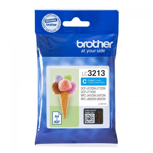 Brother LC3213C cartucho de tinta 1ud Original Cian [LC3213C]