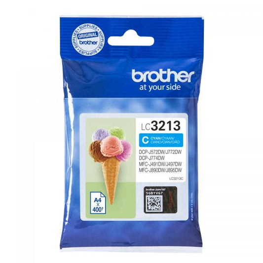 Brother LC3213C cartucho de tinta 1ud Original Cian [LC3213C]