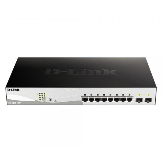 D-Link DGS-1210-10MP Gestito L2 Gigabit Ethernet (10/100/1000) Supporto Power over Ethernet (PoE) Nero, Grigio [DGS-1210-10MP]