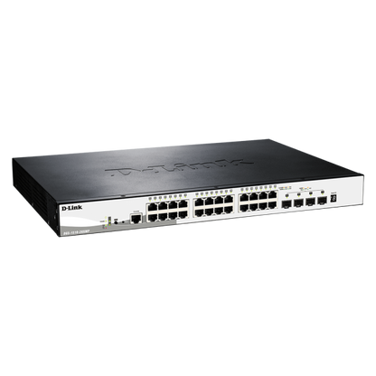 D-Link DGS-1510-28XMP Gestito L2/L3 Gigabit Ethernet (10/100/1000) Supporto Power over Ethernet (PoE) Nero, Grigio [DGS-1510-28XMP]