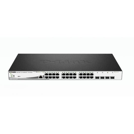 D-Link DGS-1210-28MP/E switch di rete Gestito L2 Gigabit Ethernet (10/100/1000) Supporto Power over Ethernet (PoE) 1U Nero, Grigio [DGS-1210-28MP]