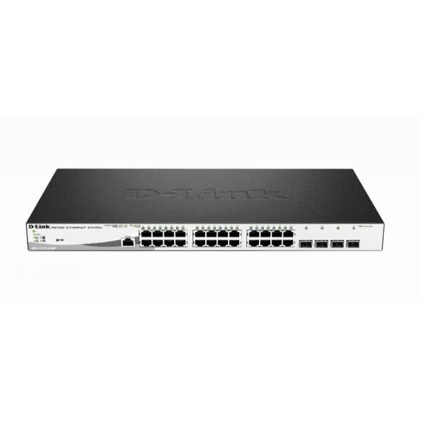 D-LINK SWITCH 24 PORTE GIGABIT POE + 4 PORTE SFP JUMBO FRAME 370W [DGS-1210-28MP]