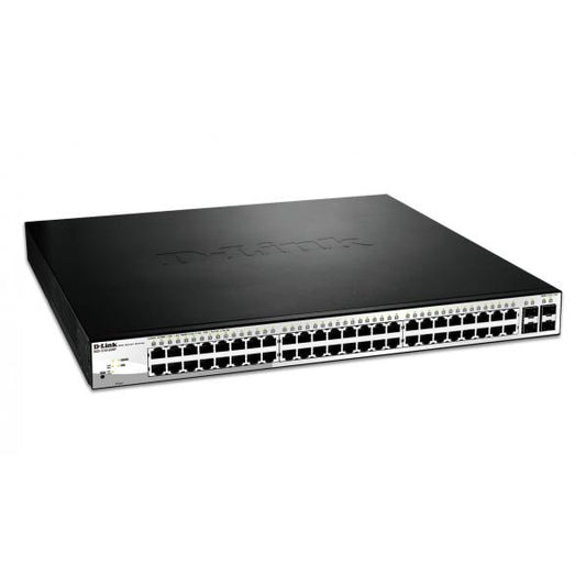 D-Link DGS-1210-52MP Gestito L2 Gigabit Ethernet (10/100/1000) Supporto Power over Ethernet (PoE) Nero, Grigio [DGS-1210-52MP]