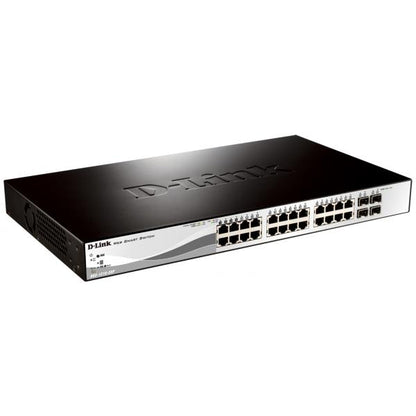 D-LINK SWITCH 24 PORTE GIGABIT POE + 4 PORTE SFP SMART+ [DGS-1210-28P]