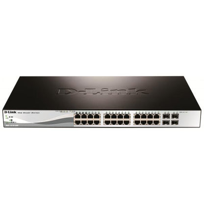 SWITCH D-LINK 24 PUERTOS POE GIGABIT + 4 PUERTOS SFP SMART+ [DGS-1210-28P] 