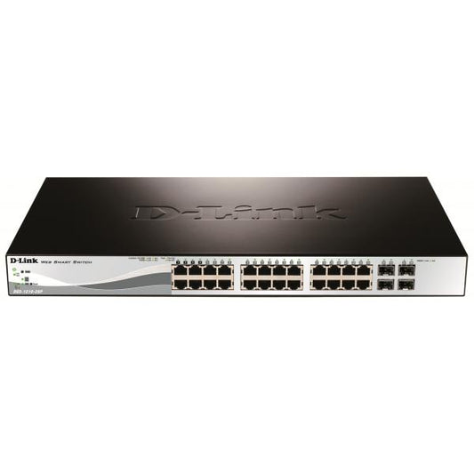 D-LINK SWITCH 24 PORTE GIGABIT POE + 4 PORTE SFP SMART+ [DGS-1210-28P]