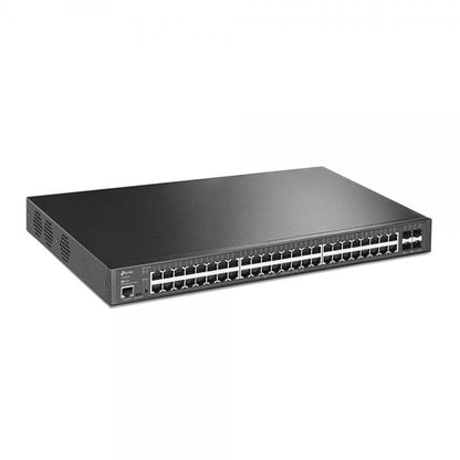 TP-Link - SG3452XP - JetStream 48-Port Gigabit and 4-Port 10GE SFP+ L2+ Managed Switch with 48-Port PoE+, 48x Gigabit PoE+ Ports, 4x 10G SFP+ Slots, RJ45/Micro-USB Console Port, 802.3at/af, [SG3452XP]