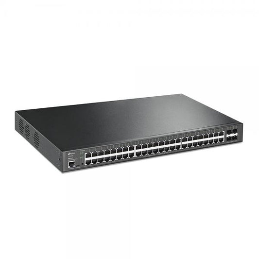 TP-Link - SG3452XP - JetStream 48-Port Gigabit and 4-Port 10GE SFP+ L2+ Managed Switch with 48-Port PoE+, 48x Gigabit PoE+ Ports, 4x 10G SFP+ Slots, RJ45/Micro-USB Console Port, 802.3at/af, [SG3452XP]