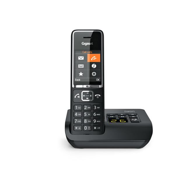 GIGASET COMFORT C550 A NEGRO - Inalámbrico con base analógica y contestador automático S30852-H3021-K104 [S30852-H3021-K104]