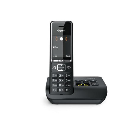 GIGASET COMFORT C550 A BLACK - Cordless con base analogica e segreteria S30852-H3021-K104 [S30852-H3021-K104]