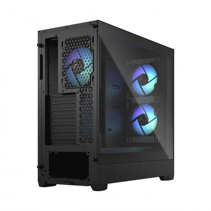 FRACTAL CASE MID TOWER POP AIR RGB BLACK TG CLEAR TINT [FD-C-POR1A-06]