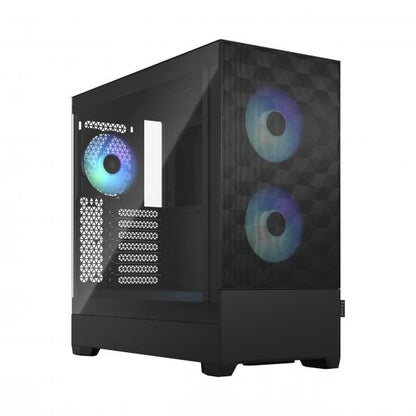 FRACTAL CASE MID TOWER POP AIR RGB BLACK TG CLEAR TINT [FD-C-POR1A-06]