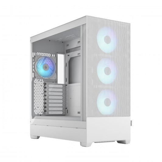 FRACTAL CASE TOWER POP XL AIR RGB WHITE TG CLEAR TINT [FD-C-POR1X-01]