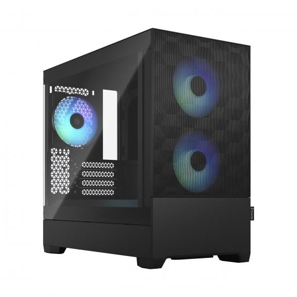 CAJA FRACTAL MICRO ATX POP MINI AIR RGB NEGRO TG TINTE CLARO [FD-C-POR1M-06] 