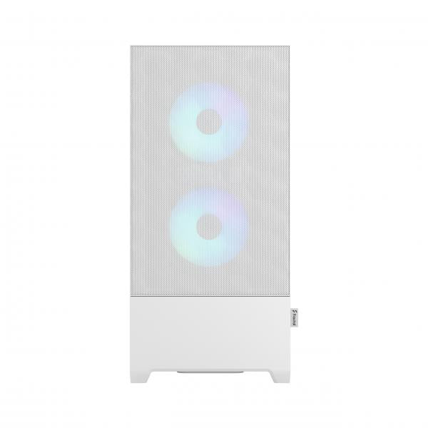 FRACTAL CASE MID TOWER POP AIR RGB WHITE TG CLEAR TINT [FD-C-POR1A-01]