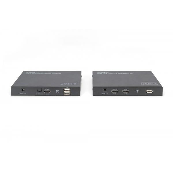 Digitus KVM Extender Set - 70 M - HDMI 2.0 - USB 1.1 - Touch panel support - Black [DS-55513]