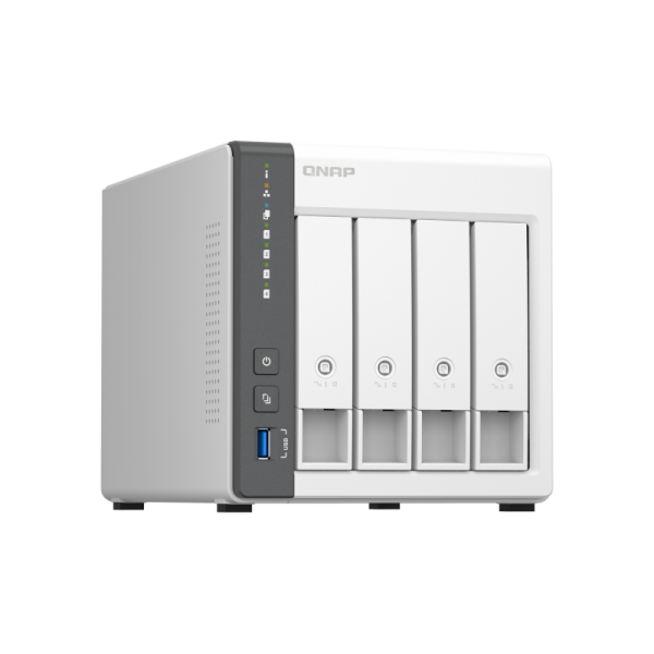 QNAP NAS TOWER 4BAY ARM 4CORE 2.0GHz 2XSATA 6GB/S 3.5"/2.5" 4GB RAM 1X2.5GBE 1X1GBE, 2XUSB2.0 1XUSB3 [TS-433-4G]