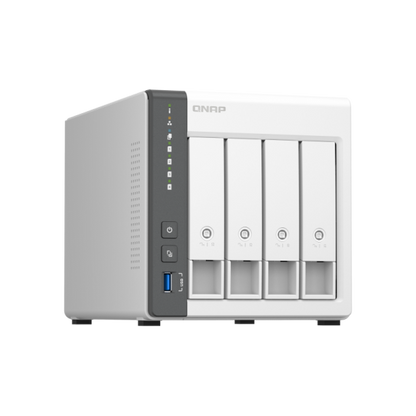 QNAP NAS TOWER 4BAY ARM 4CORE 2.0GHz 2XSATA 6GB/S 3.5"/2.5" 4GB RAM 1X2.5GBE 1X1GBE, 2XUSB2.0 1XUSB3 [TS-433-4G]